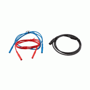 CHAUVIN ARNOUX - Jeu de cordons 3m - Rouge, Bleu, Noir - pour CA 6541 et CA 6543