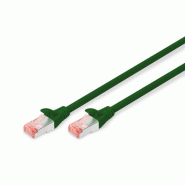 DIGITUS Câble de raccordement CAT 6 S/FTP, 2 m, vert - vert 4016032321767