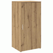 Helloshop26 - Armoire de rangement compacte 50 x 45 x 103 cm solution polyvalente pour bureau contemporain en bois d'ingénierie chêne artisanal 02_0
