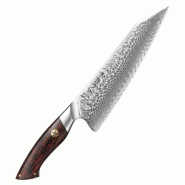 Hezhen - Couteau de chef Damas - Série B38 Elegant - multicolore B38-CS