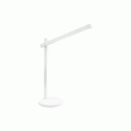 Lampe de table LED Ruler 7W, structure en aluminium et plastique, intensité variable sur 3 niveaux, 3 températures de couleur, blanc, H.76 cm - Pere