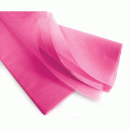 Papier de soie fuchsia 17g/m² 50x75cm - par 240 feuilles