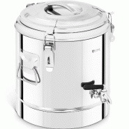 Royal Catering - Royal Catering Conteneur Isotherme Boîte Norvégienne RCTP-12ET (12L, Fermoirs Grenouille, Robinet De Vidange, Acier Inoxydable, - a