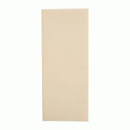 Serviettes pochettes Airlaid Fiesta Recyclable Premium Tablin crème 48x40cm (lot de 400)