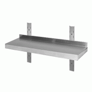 Skyrainbow Tablette murale en acier inoxydable renforcée, 1 fond, 140x30 - THWBS1R143S