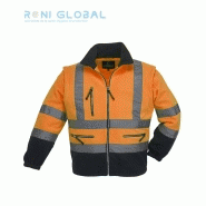 Veste de sécurité 2 en 1 haute visibilité - Polaire en polyester avec 3 poches, classe 3 - Station Coverguard_0