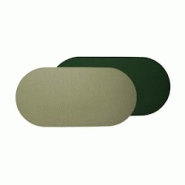 Stil Casa, set de 12 chemins de table bicolores, polyuréthane laminé cousu, 78xh. 38 cm, finition dollar, boue (moutarde)/vert. - RUN7838-MG Stil Casa, set de 12 chemins de table bicolores, polyuréthane laminé cousu, 78xh. 38 cm, finition dollar, boue (moutarde)/vert. - RUN7838-MG
