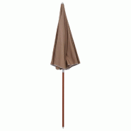 VidaXL Parasol de jardin avec mât en acier 240 cm taupe Modèle Outdoor Chi - beige 47802