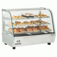 Vitrine chauffante avec éclairage LED - 3 niveaux - 160L - CVC160L | Casselin_0