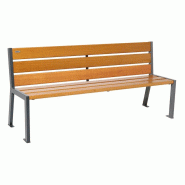 Banc bois et acier Silaos®6 lames