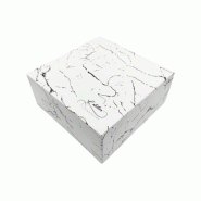 Boîte pâtissière décor Atelier Signature 230x230x100mm par 120 pièces JORIDEAL - blanc en carton 3519400542395