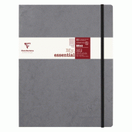 Clairefontaine Lot de 5 Cahier Age Bag My.Essential B5, 192p./96 feuilles 90 g/m² ivoire cousues, couv. Coloris gris, ligné - 3329687944658