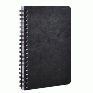 Clairefontaine Lot de 5 Carnet Age Bag 11x17, 120p./60 feuilles détachables 90 g/m² reliure intégrale, couv. Coloris noir, ligné - 3329687861610