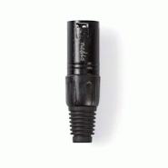 Connecteur Xlr Xlr Mâle à 3 Broches Noir Usage Non Intensif Nedis - 3665476847633 Connecteur Xlr Xlr Mâle à 3 Broches Noir Usage Non Intensif Nedis - 3665476847633