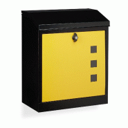 Helloshop26 - Boîte aux lettres murale grande XL pour courriers volumineux 53 x 43,5 x 26 cm en acier galvanisé noir 13_0005250 - noir acier 3000242 Helloshop26 - Boîte aux lettres murale grande XL pour courriers volumineux 53 x 43,5 x 26 cm en acier galvanisé noir 13_0005250 - noir acier 3000242