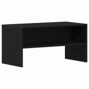 Helloshop26 - Meuble TV rectangulaire fonctionnel salon rangement 80 x 40 x 40 cm en bois d'ingénierie noir 02_0051860 - noir Bois massif 30002371278
