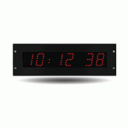 Horloge LED Style II 5S, encastrable, alimentation 230V, independante, LED rouge - BODET