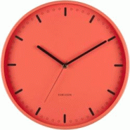 Horloge murale en aluminium Cool Retro orange Karlsson - orange 8714302770746