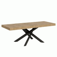 Itamoby Table Extensible 90X180/284 Cm Volantis Chêne Premium Nature Structure Anthracite - marron 8050598201329