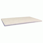 Plateau rectangulaire table extérieure Classic Line 110x70cm décor blanc marbré