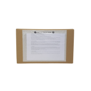 Pochette en papier CRISTAL, porte document adhésive neutre pour la protection de document à expédier - Réf 261611NV