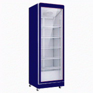 Romux® Professional Vitrine Réfrigérée MD 1 Porte Bleu 600 Litres avec éclairage LED Ventilées | Réfrigération Verticale Positive - 8435811805131
