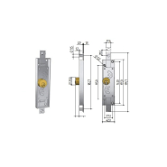 Serrure de porte basculante 6511 - PREFER - pre6110.0100 - 230041 Serrure de porte basculante 6511 - PREFER - pre6110.0100 - 230041