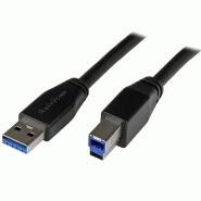 StarTech Cble USB 3.0 actif USB-A vers USB-B de 5 m
