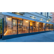 Structure modulaire toute vitrée pour espace extérieur - Hauteur 150 cm et 180 cm - TOTAL VISION Fisso