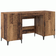 Bureau Bois ancien 140 x 50 x 75 cm Bois d'ingénierie Modèle Sirius Prime - 8721364600973