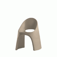 Chaise design in & out AMELIE - beige amande