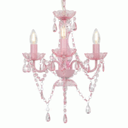 Helloshop26 - Lustre design extravagant 36 x 42 cm ambiance cosy éclairage artistique en métal rose 02_0046405 - rose métal 3000234220523