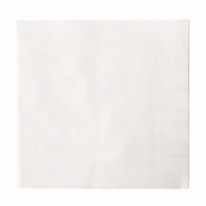 Lot de 5000 serviettes snacking en papier blanches 330 x 330 mm - 1 pli Lot de 5000 serviettes snacking en papier blanches 330 x 330 mm - 1 pli