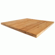 Plateau carré de table d'intérieur Capri 60x60cm bambou vernis
