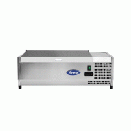 Présentoir à ingrédients réfrigéré couvercle inox pour 4 bacs gn1/3... - PESL3881GR-S