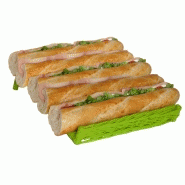 PrÉsentoir sandwichs f.28 x p.58 x av.5 x ar.7 peint + vernis