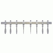Schneider - Coupe-pâte, 8 roues lisses, avec tige, acier inoxydable - inox 153450