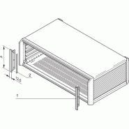 SCHROFF PropacPRO Kit de finition, face avant, pour blindage CEM, 3 U_0