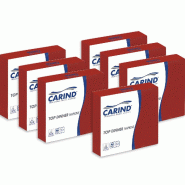 Serviettes Carind 38×38, lot de 40x42 pièces, 1/4 2 plis, bordeaux - rouge papier 8011576001072