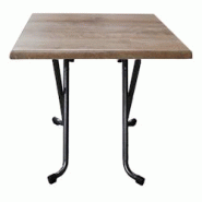 Stamp Reverdy table variation 60x60 canyon oak 4730/pied gris martele - multicolore multi-matériau 3661365003517 Stamp Reverdy table variation 60x60 canyon oak 4730/pied gris martele - multicolore multi-matériau 3661365003517