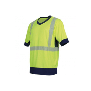 Tee-shirt col V manches courtes Visio haute visibilité classe 2 - TSVCHVVSJNMN-DM05_0