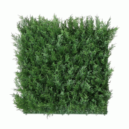 WellHome - Jardin vertical artificiel - panneau de haie 100x100 cm pour intérieur et extérieur, vert - vert WH15565