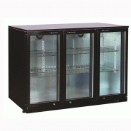 Arrière bar réfrigéré 3 portes vitrées battantes 330 litres | L2g - BBT350