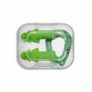 Bouchon d'oreille reutilisable avec cordon et boitier plastique - bou0003
