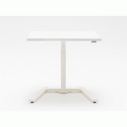 Bureau compact Drive - réglage en hauteur électrique 65 à 130 cm - 100x60 cm - Plan mélaminé - Piètement monopied en acier Bureau compact Drive - réglage en hauteur électrique 65 à 130 cm - 100x60 cm - Plan mélaminé - Piètement monopied en acier