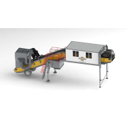 Cabine de tri mobile pour déchets - Screenpod SPS122 M - 2 baies compactes avec 4 places de tri, climatisation et convoyeur à vitesse variable_1