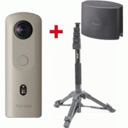 Caméra sphérique 360° uhd - vidéos 2k, 4k - images 14mpixels - 14 go - bluetooth &amp; wi