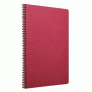 Clairefontaine Lot de 5 Cahier Age Bag A4, 100p./50 feuilles 90 g/m² reliure intégrale, couv. Coloris rouge, quadrillé 5x5 - 3329687814203