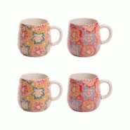 Coffret de 4 mugs Zphyr 50 cl - Multicolore Rond Grès Table Passion 13.5x10.5 cm - multicolore Grès 3106232387241 Coffret de 4 mugs Zphyr 50 cl - Multicolore Rond Grès Table Passion 13.5x10.5 cm - multicolore Grès 3106232387241