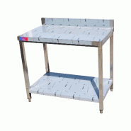 Gasfrit – Table de travail industrielle murale en acier inoxydable 1200 x 600 x 850 + 100 mm - inox GF1135